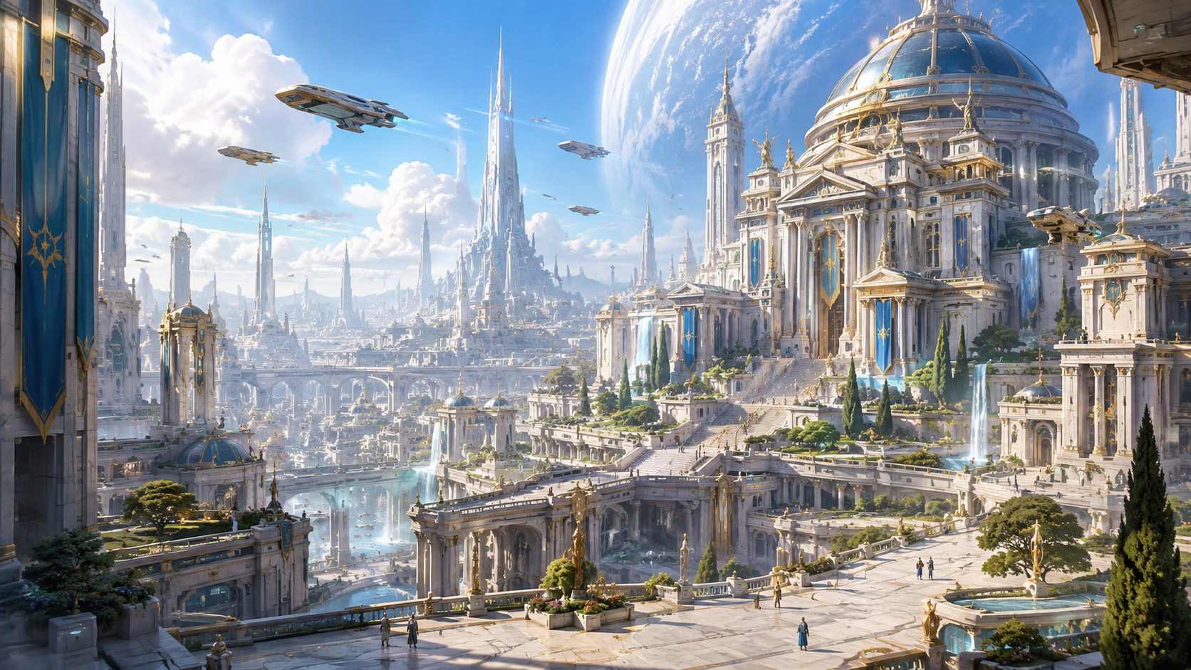 A vivid scene from the world of the Origins Saga